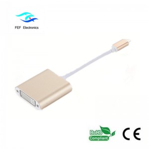 Convertitore USB da USB TYPE-C a DVI Codice: FEF-USBIC-003